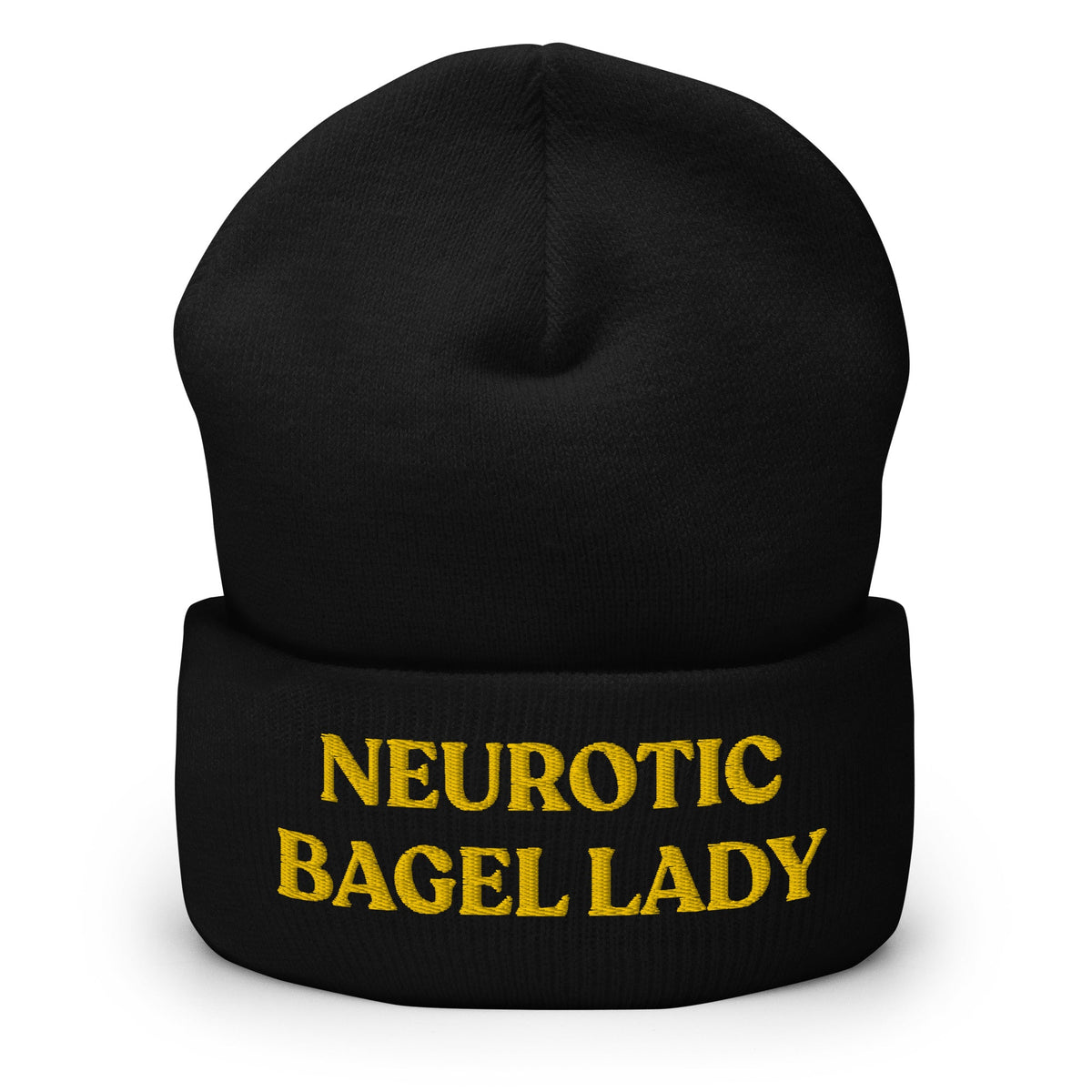 Neurotic Bagel Lady Cuffed Beanie - ninanush