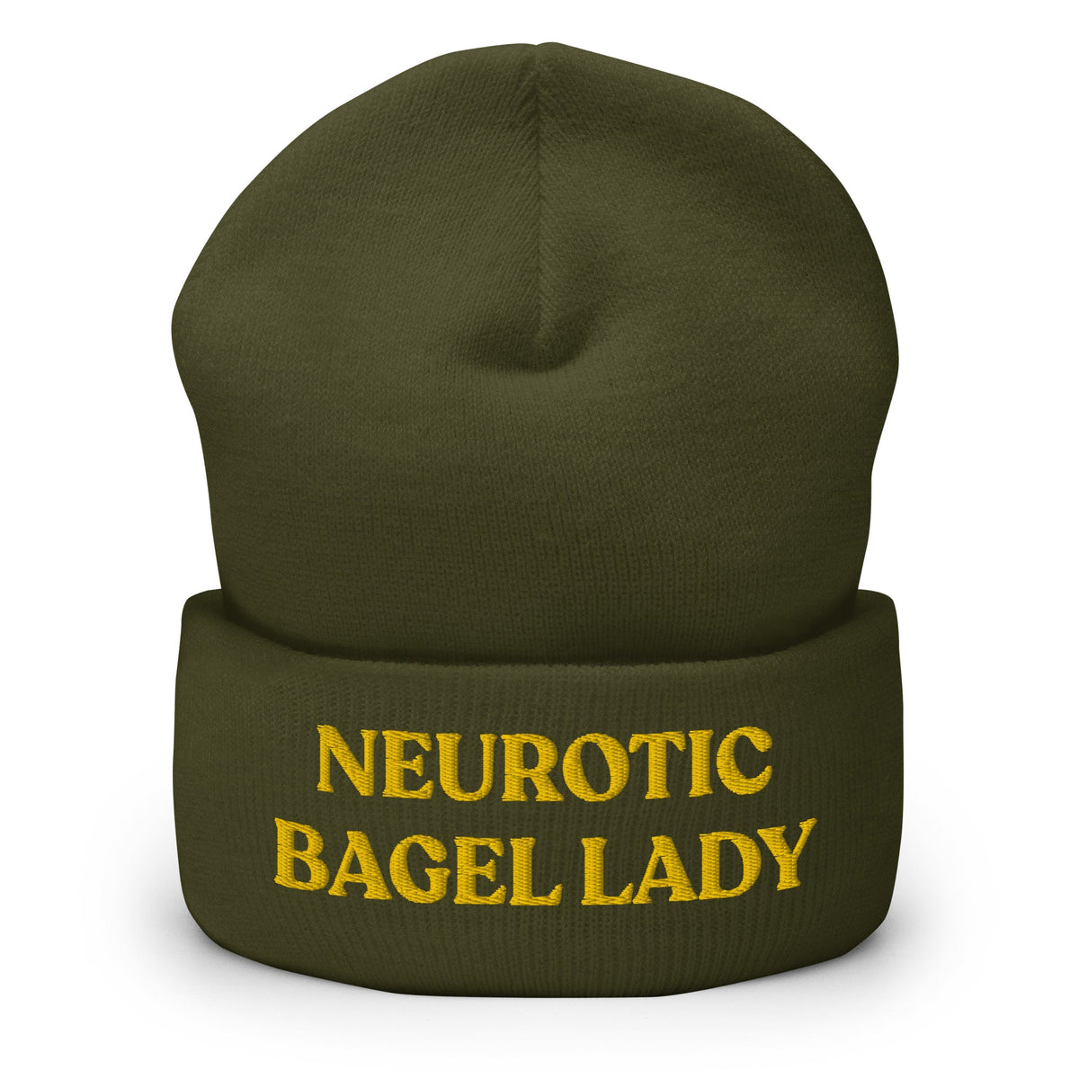 Neurotic Bagel Lady Cuffed Beanie - ninanush