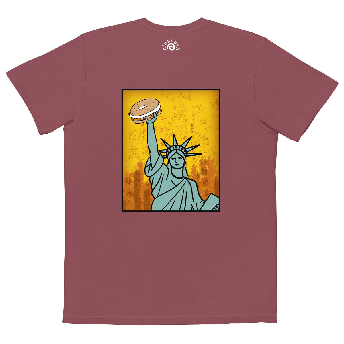 New York Bagel Garment-Dyed Pocket T-shirt - ninanush