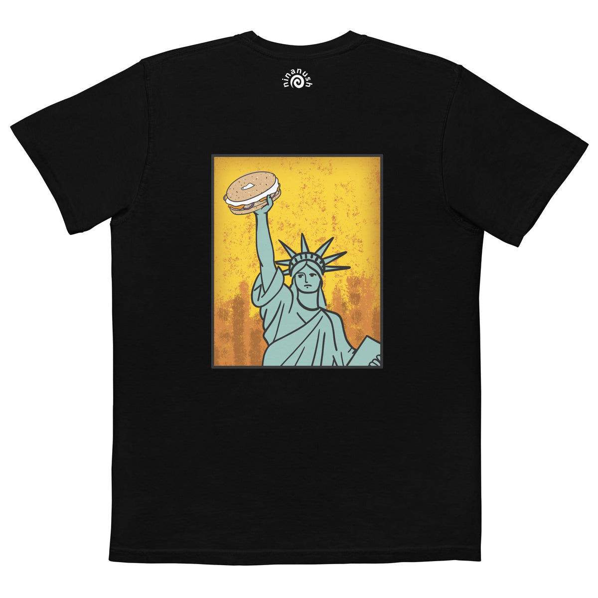New York Bagel Garment-Dyed Pocket T-shirt - ninanush