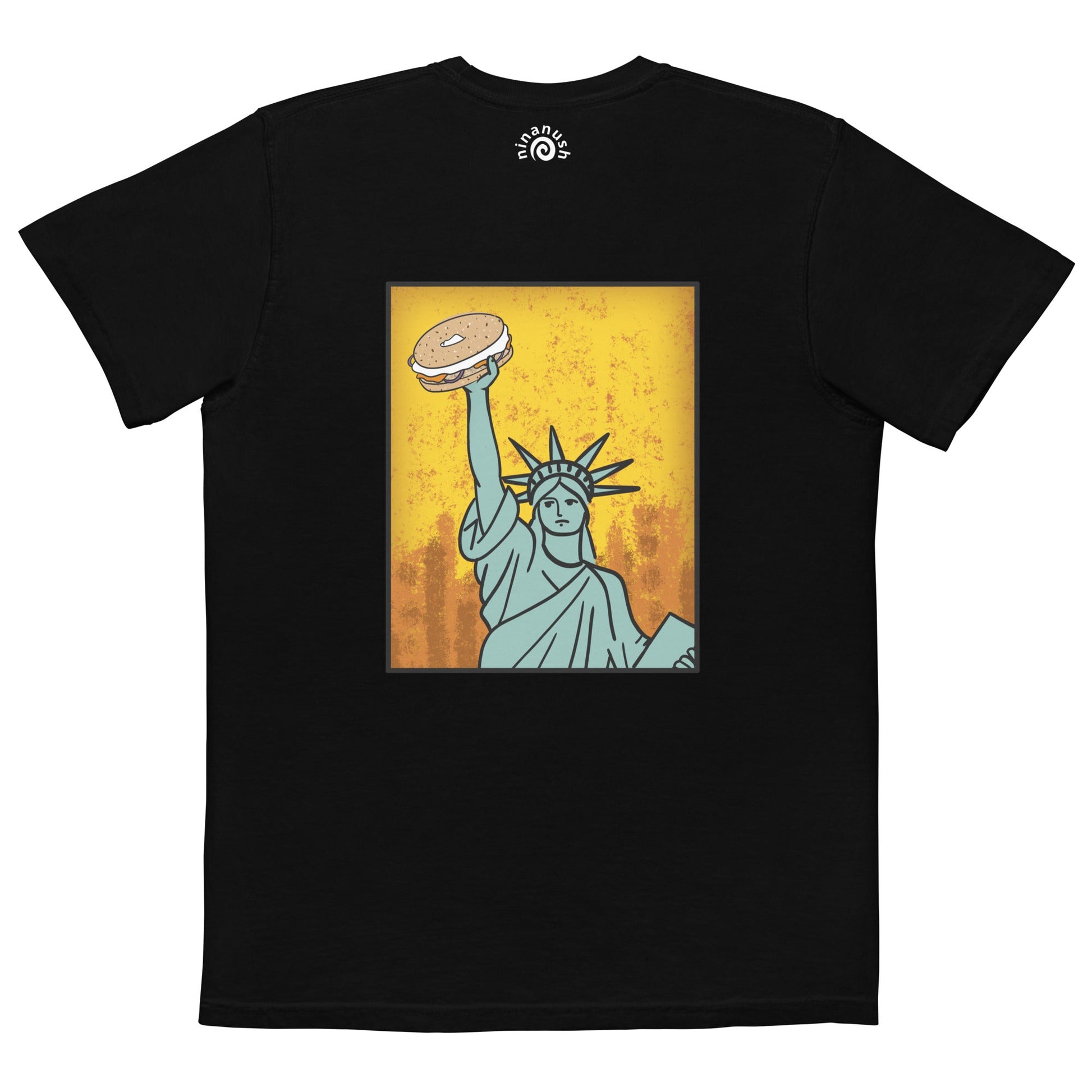 New York Bagel Garment-Dyed Pocket T-shirt - ninanush