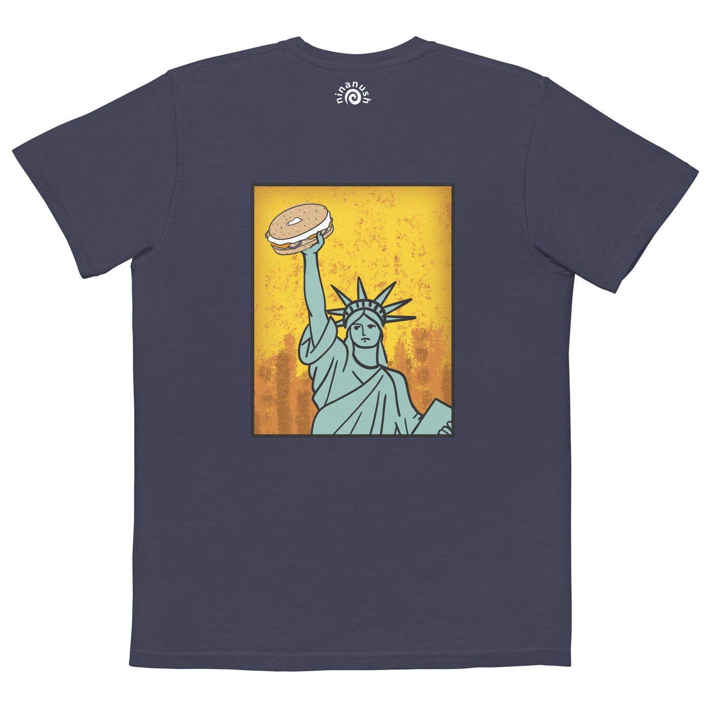 New York Bagel Garment-Dyed Pocket T-shirt - ninanush