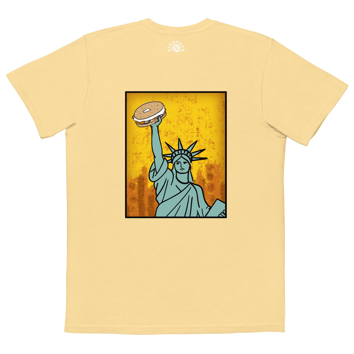 New York Bagel Garment-Dyed Pocket T-shirt - ninanush
