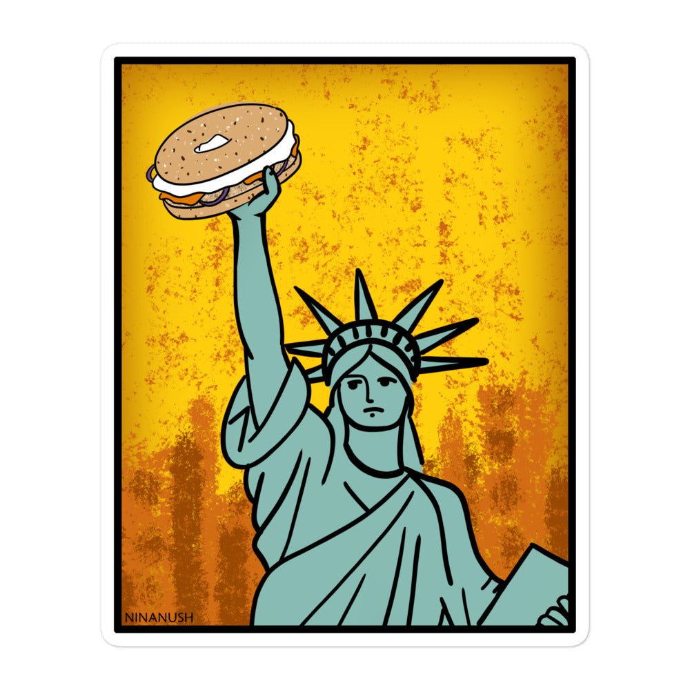 New York Bagel Sticker - ninanush
