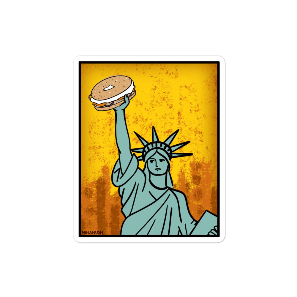 New York Bagel Sticker - ninanush