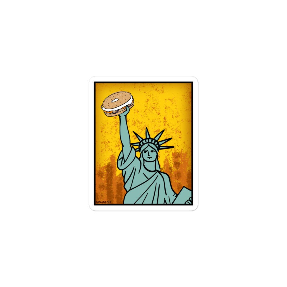 New York Bagel Sticker - ninanush