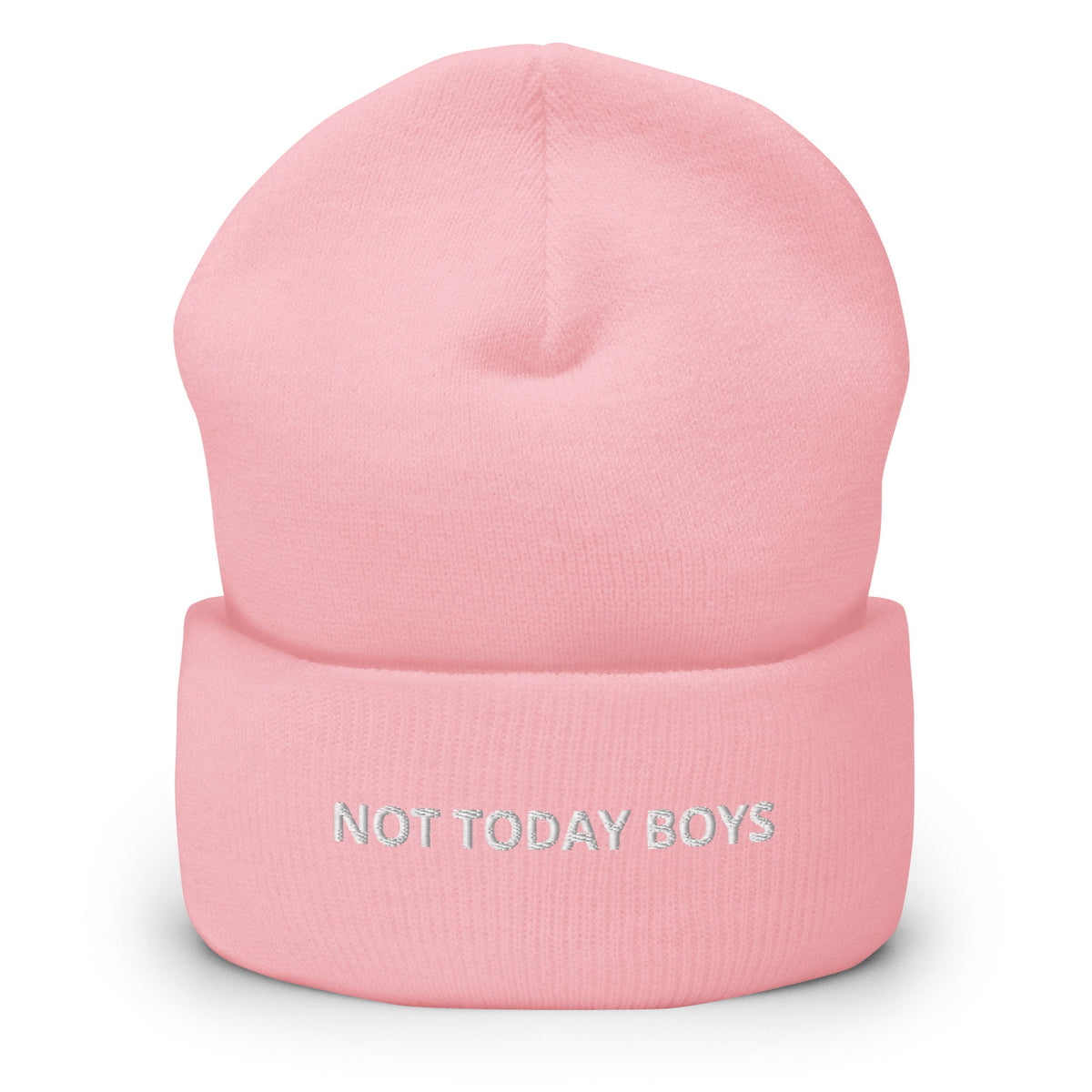 Not Today Boys Cuffed Beanie - ninanush