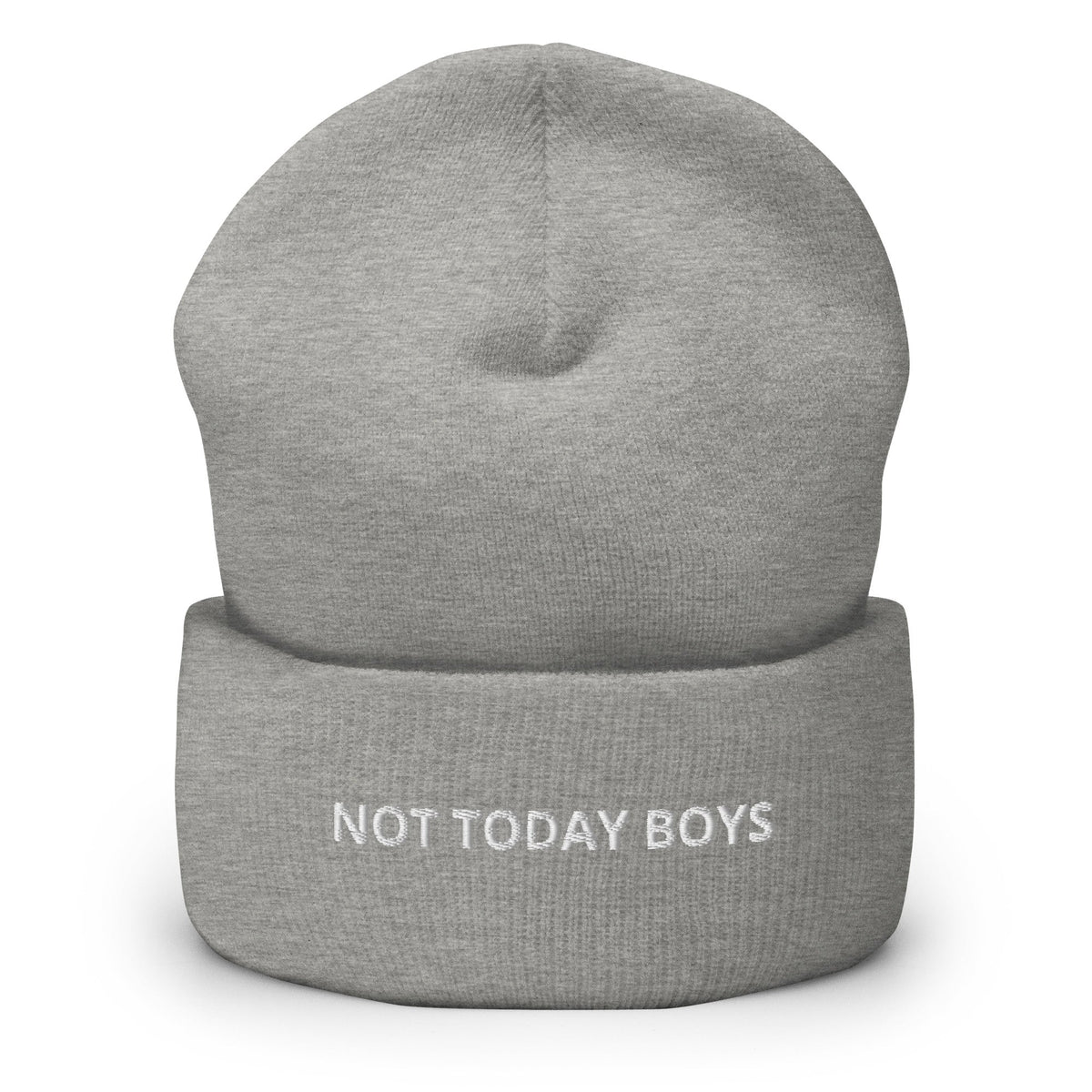 Not Today Boys Cuffed Beanie - ninanush