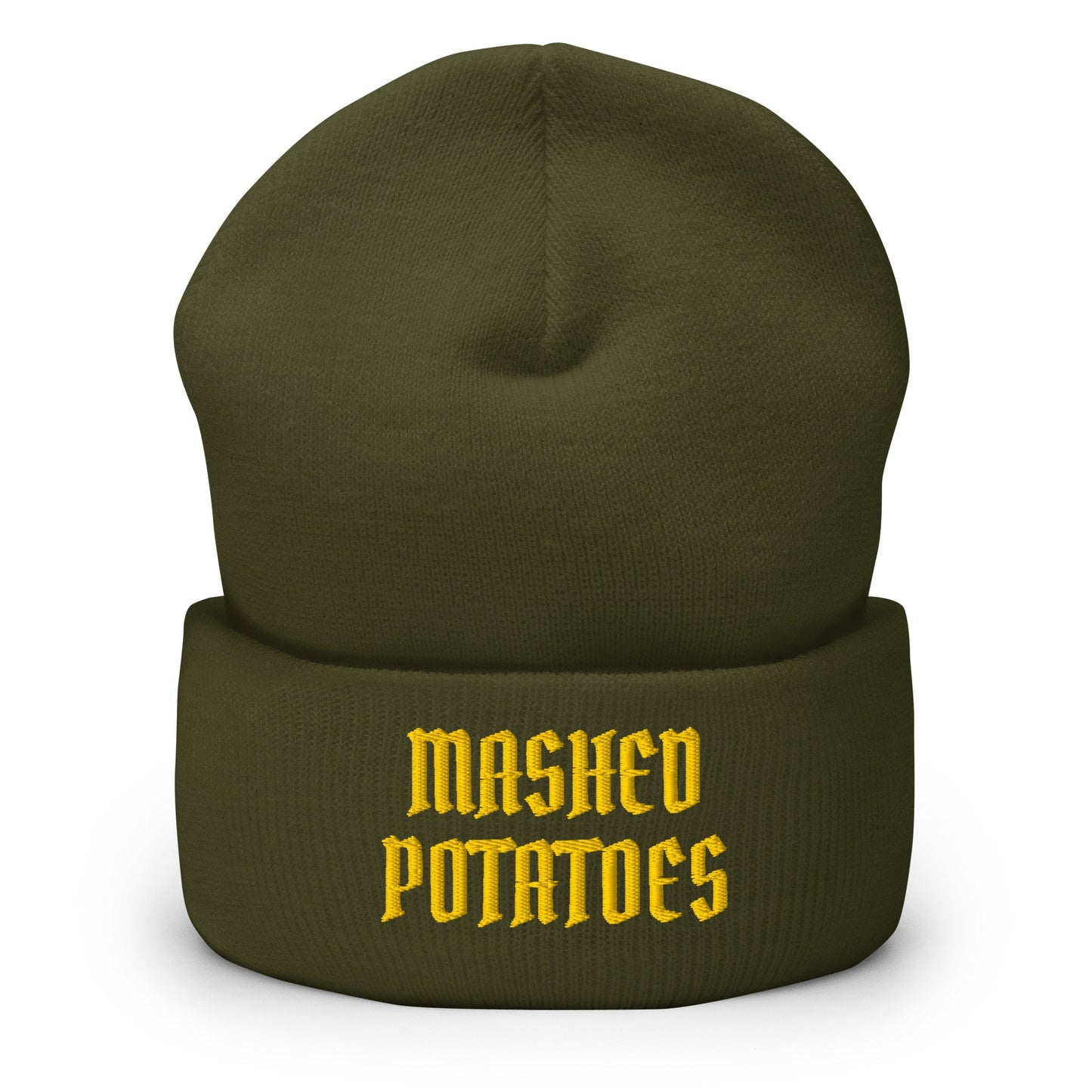 Old Fashioned Mashed Potatoes Cuffed Beanie - ninanush