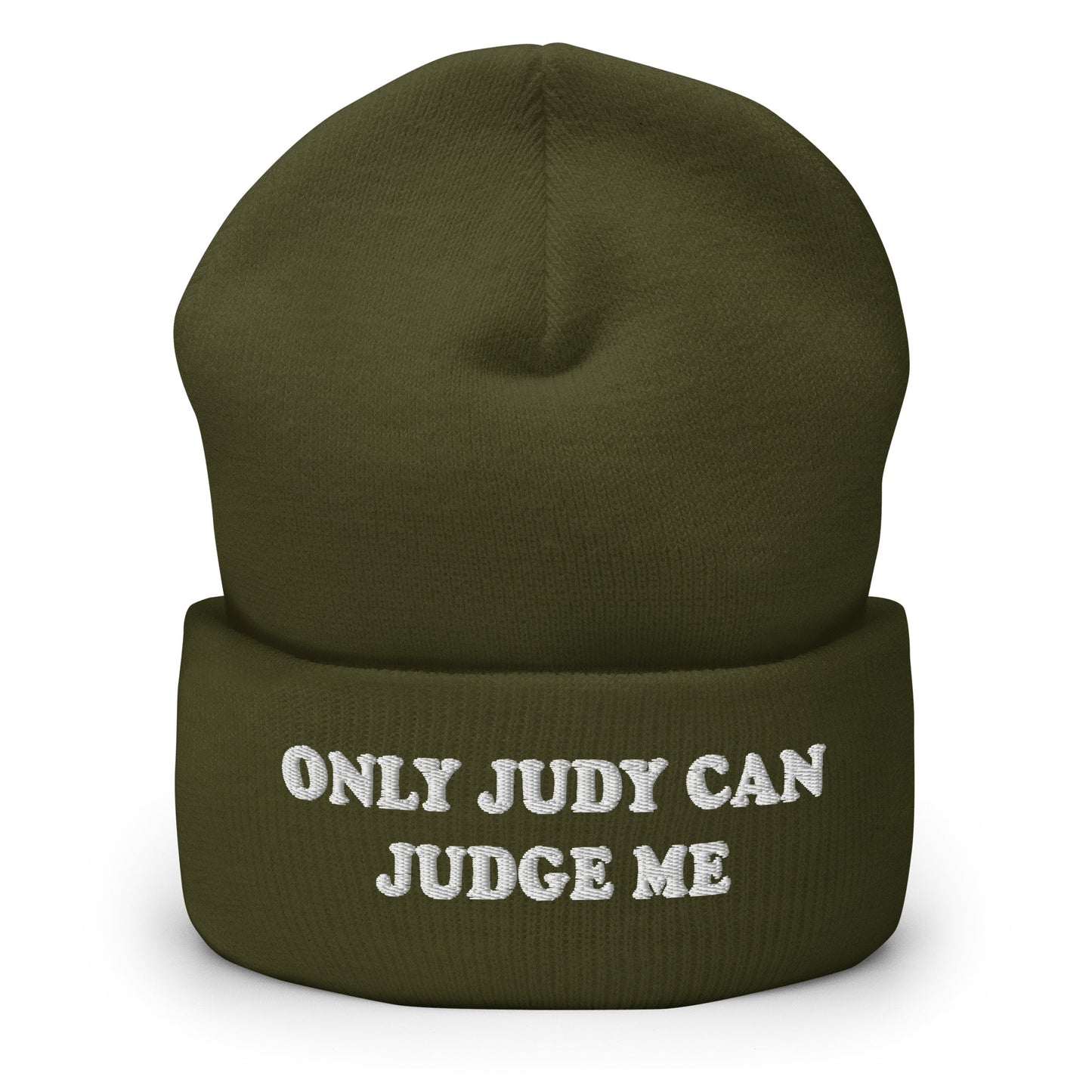 Only Judy Can Judge Me Cuffed Beanie - ninanush