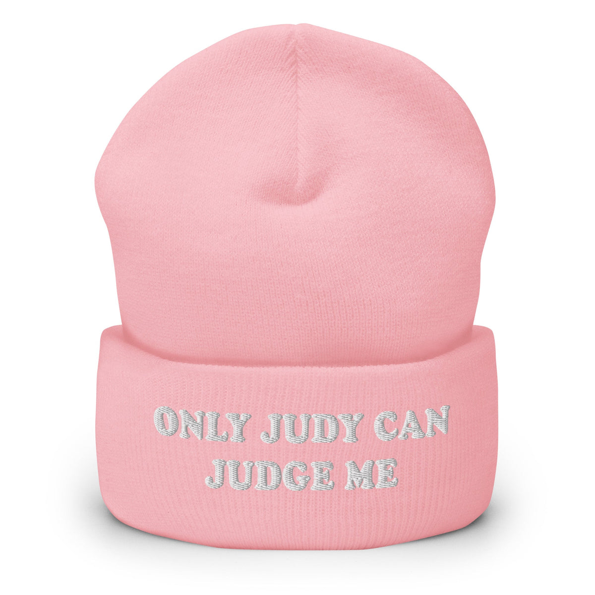 Only Judy Can Judge Me Cuffed Beanie - ninanush