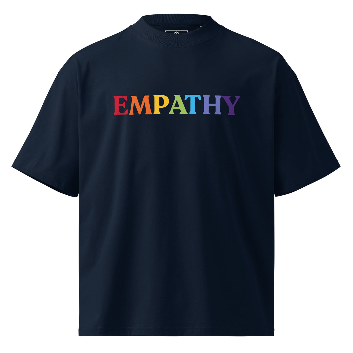 Organic Oversized High Neck Empathy T-shirt - ninanush