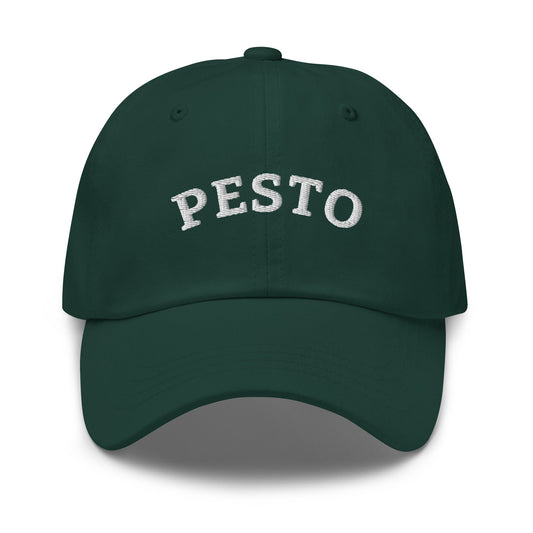 Pesto Embroidered Dad Hat - ninanush