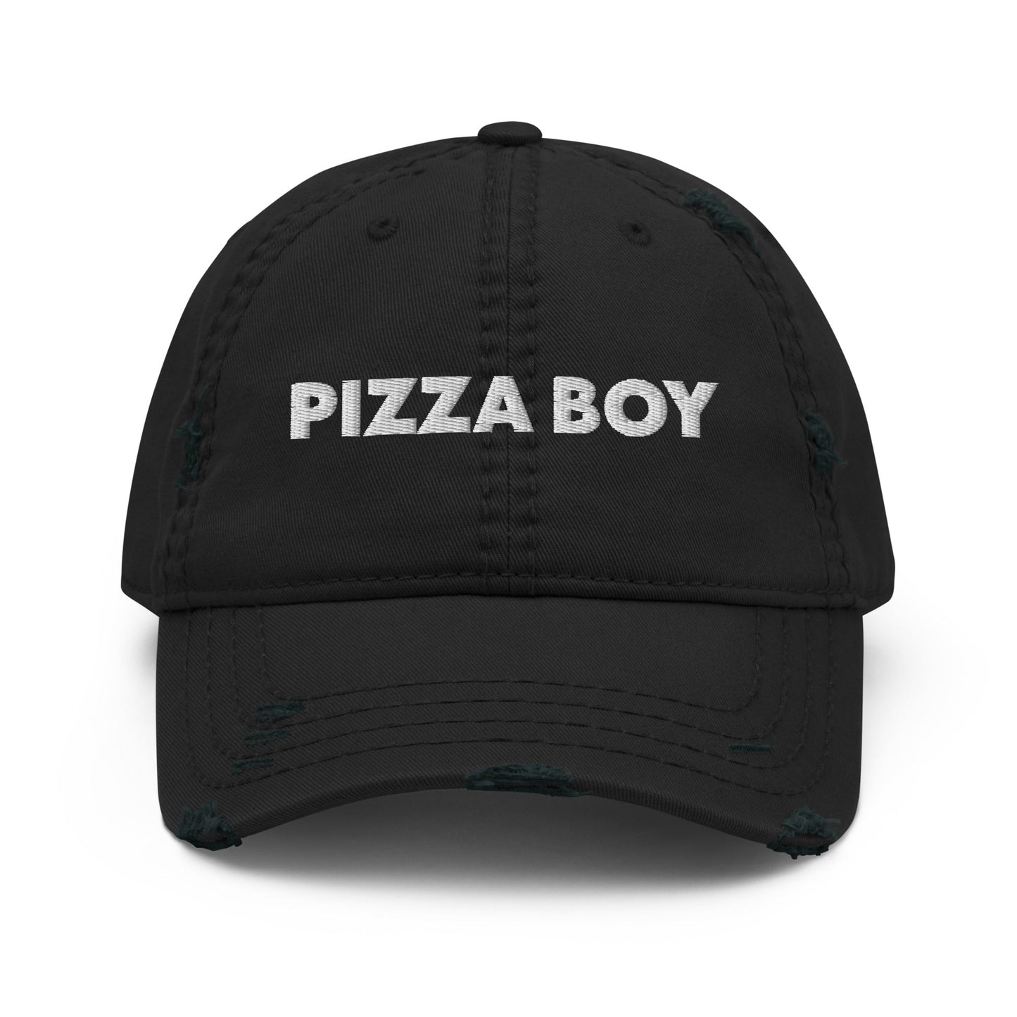 Pizza Boy Distressed Dad Hat - ninanush