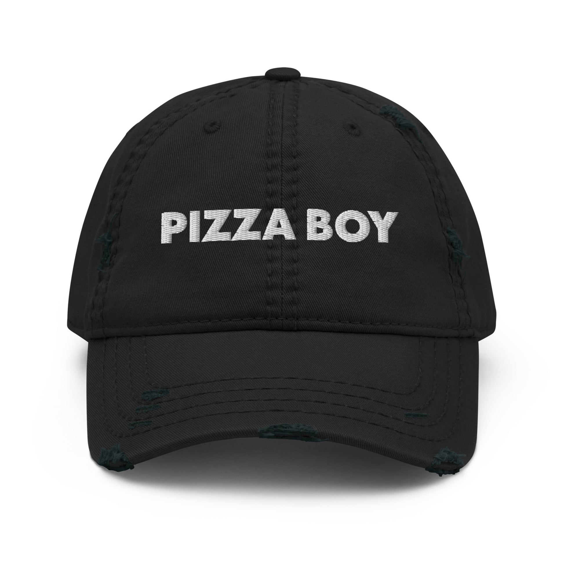 Pizza Boy Distressed Dad Hat - ninanush