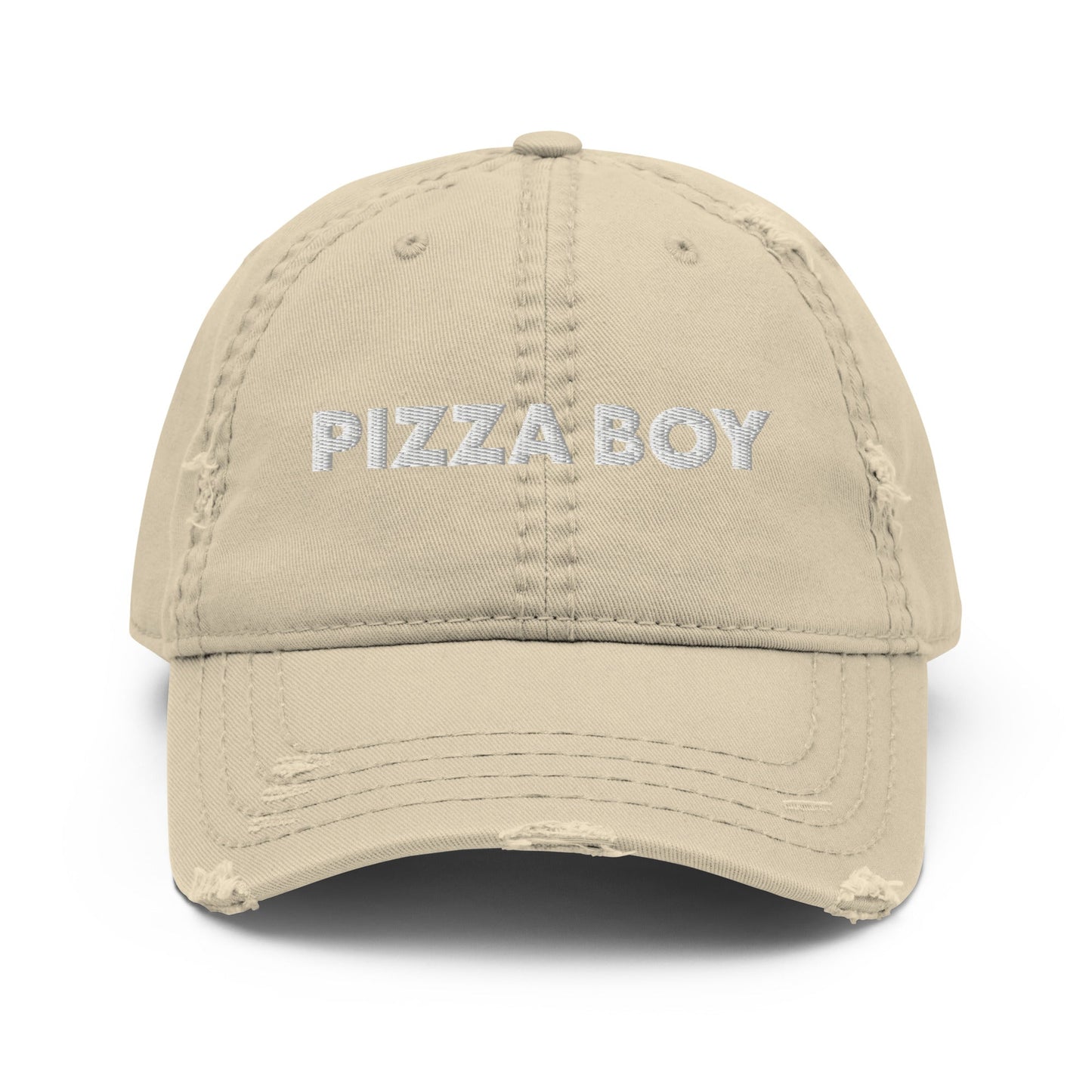 Pizza Boy Distressed Dad Hat - ninanush
