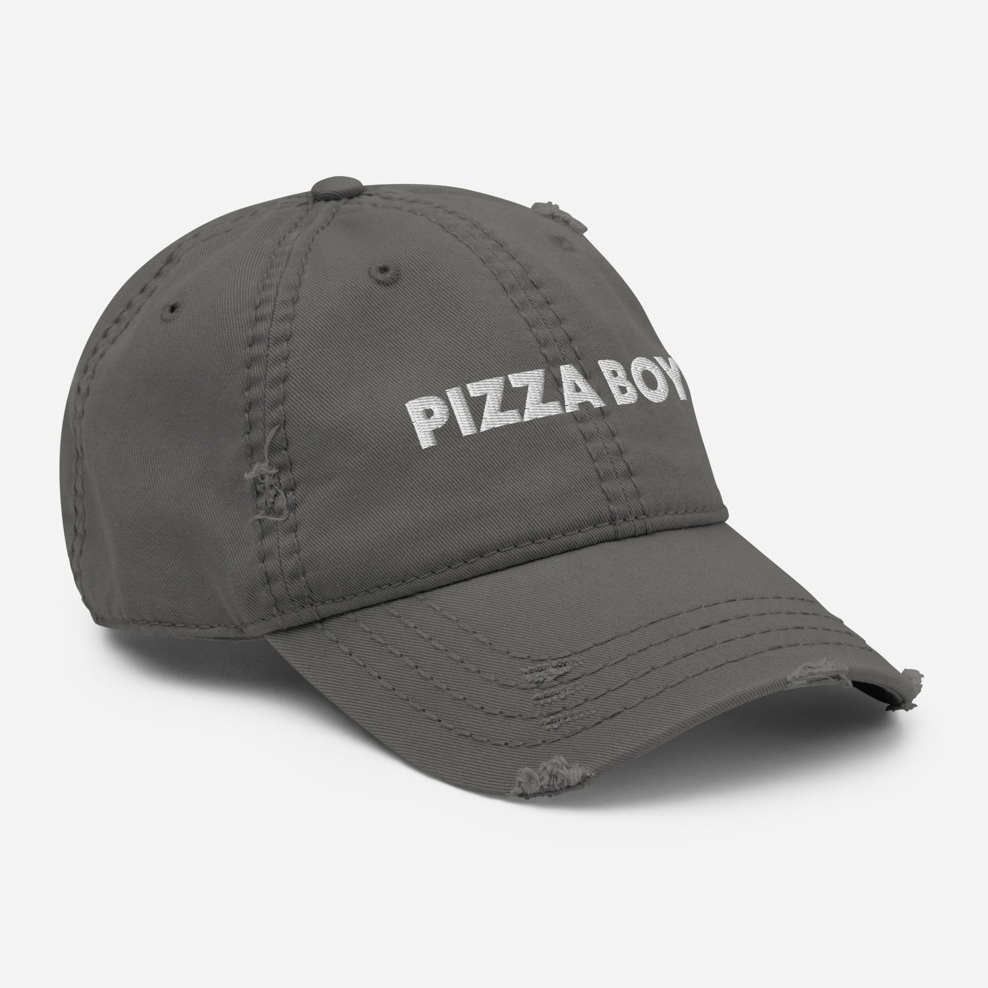 Pizza Boy Distressed Dad Hat - ninanush