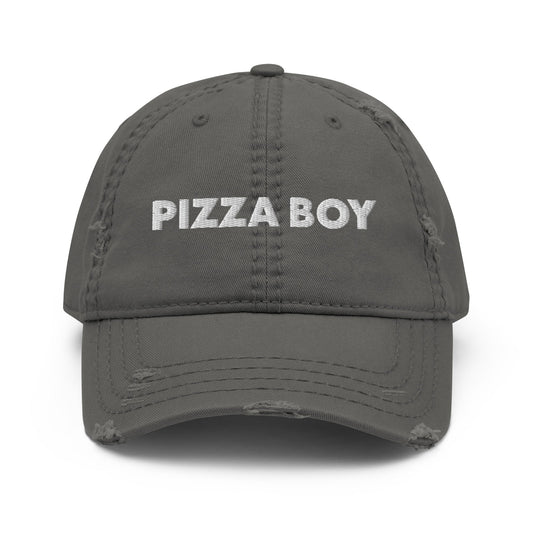 Pizza Boy Distressed Dad Hat - ninanush