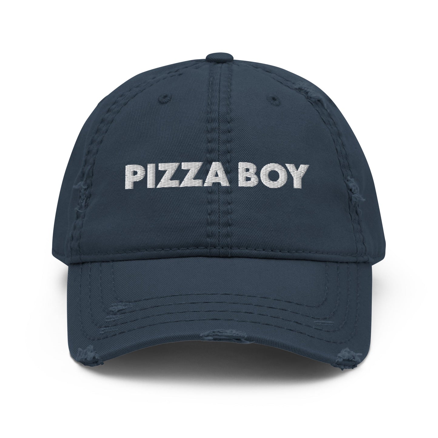 Pizza Boy Distressed Dad Hat - ninanush