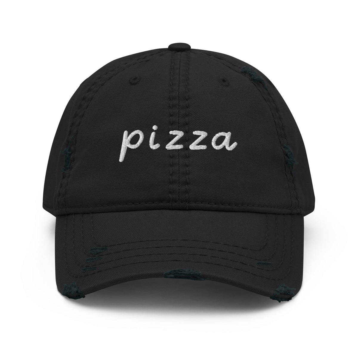 Pizza Distressed Dad Hat - ninanush