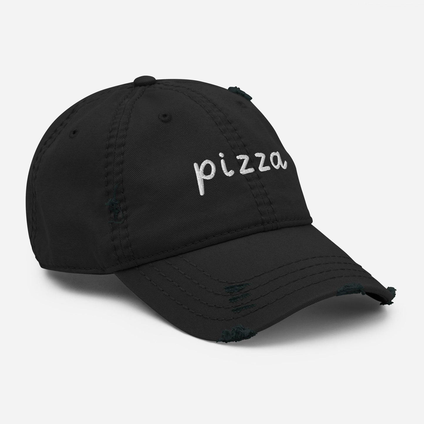 Pizza Distressed Dad Hat - ninanush