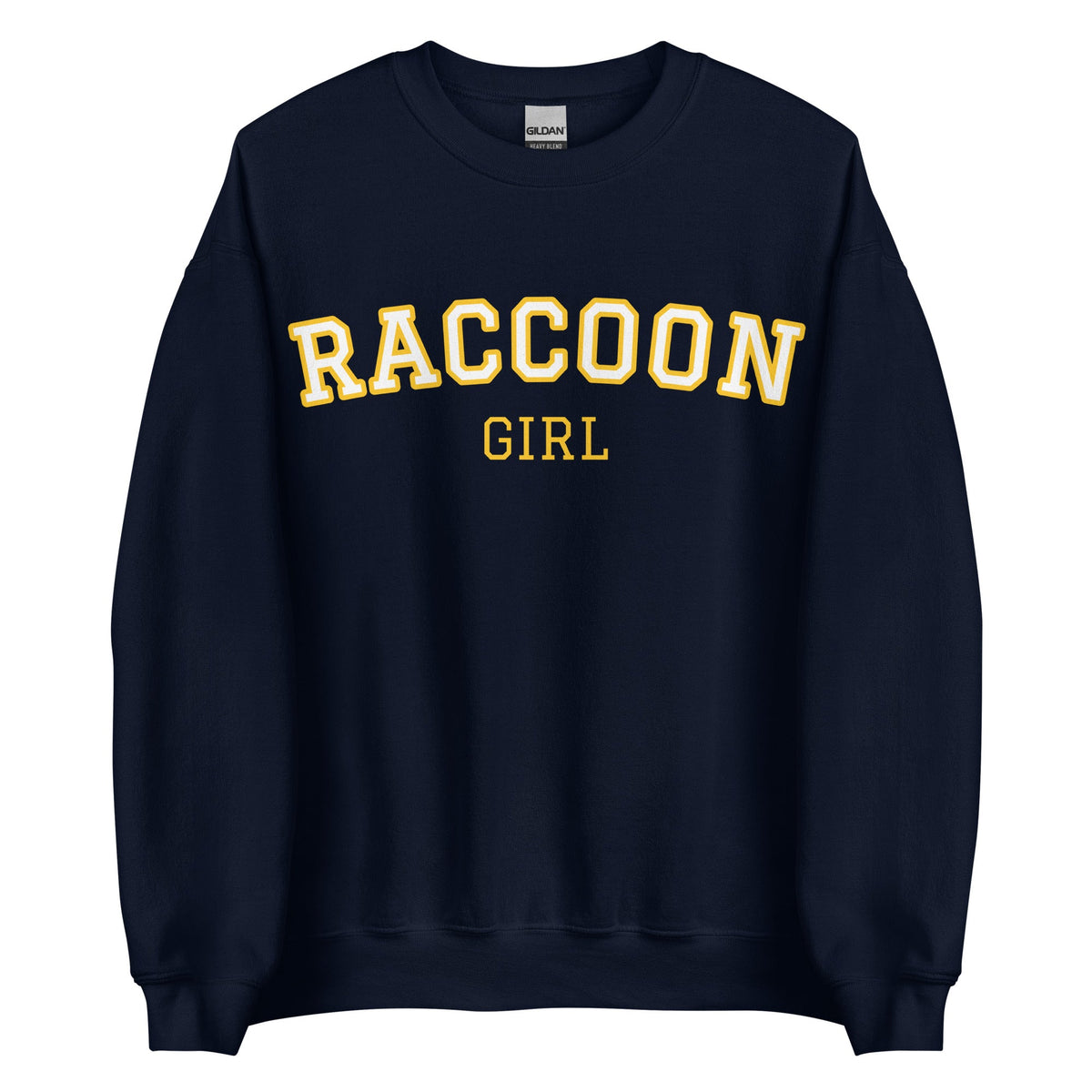Raccoon Girl Sweatshirt - Varsity Style - ninanush