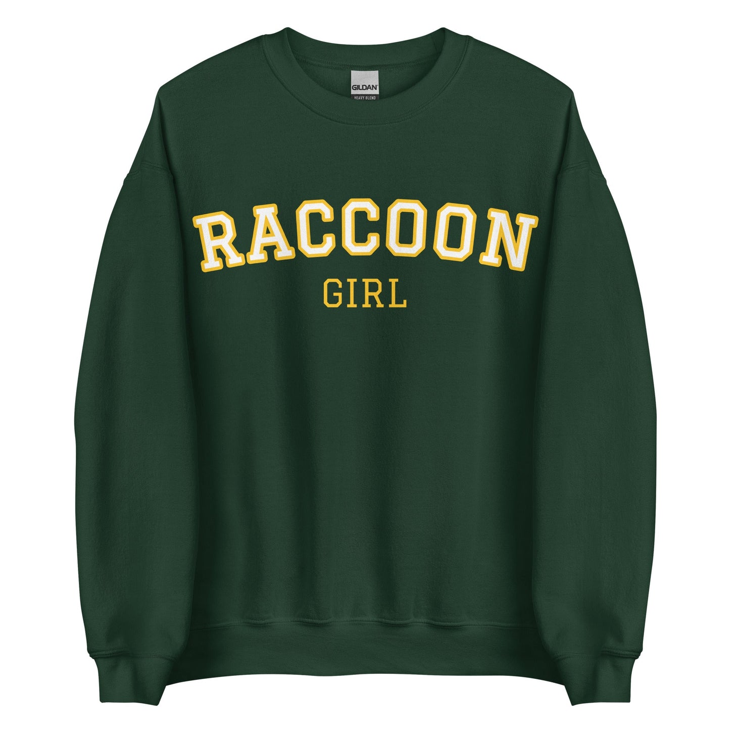 Raccoon Girl Sweatshirt - Varsity Style - ninanush