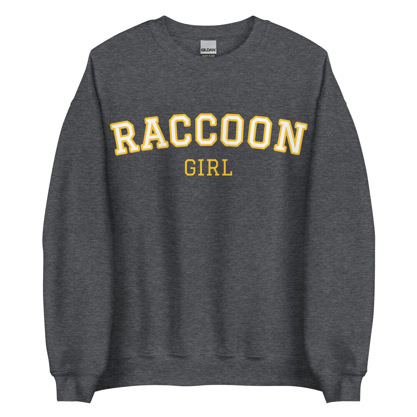 Raccoon Girl Sweatshirt - Varsity Style - ninanush