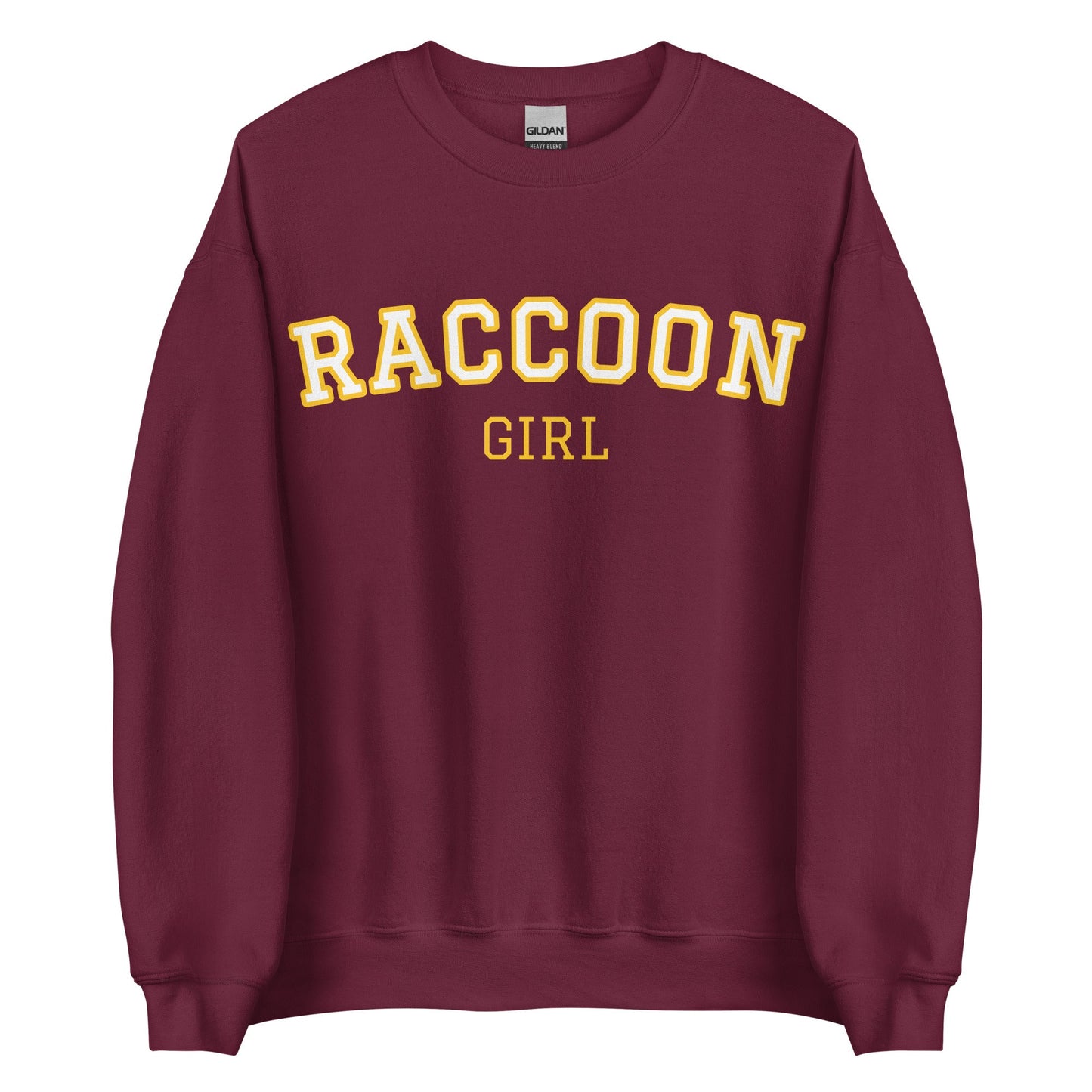 Raccoon Girl Sweatshirt - Varsity Style - ninanush