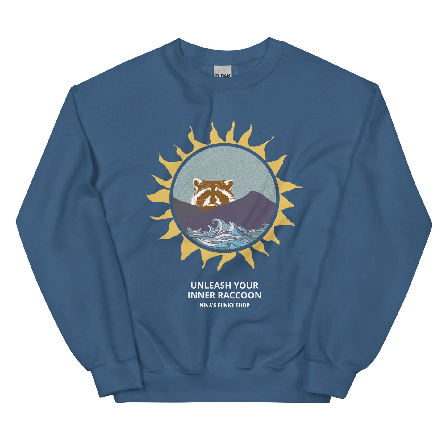 Raccoon Mountain Sweatshirt - Unleash Your Inner Raccoon - ninanush