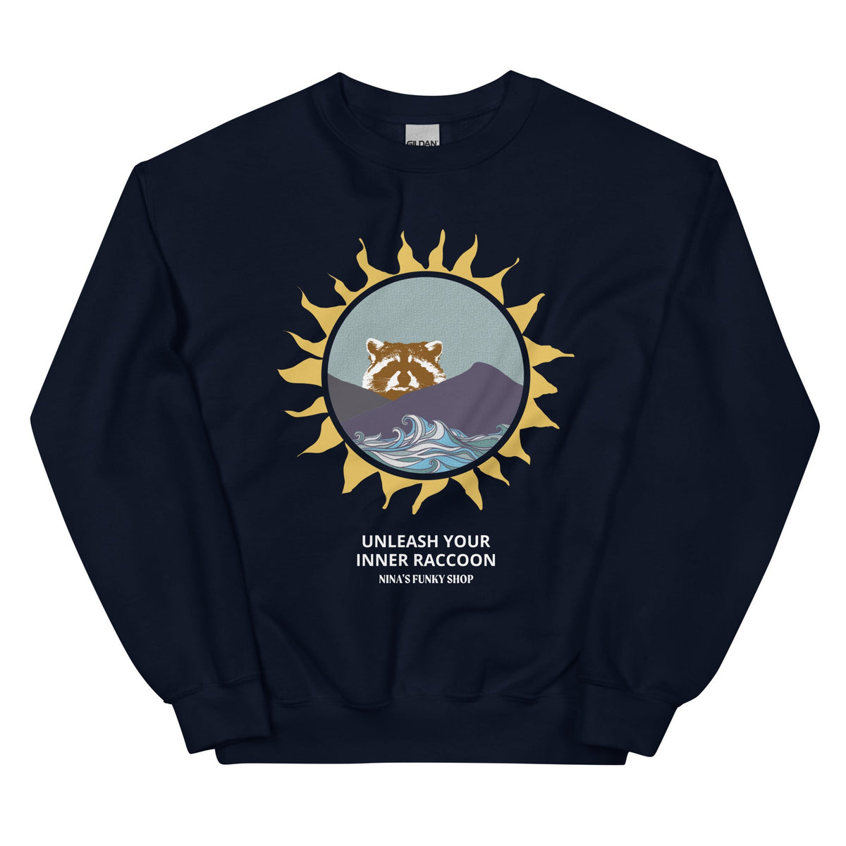 Raccoon Mountain Sweatshirt - Unleash Your Inner Raccoon - ninanush