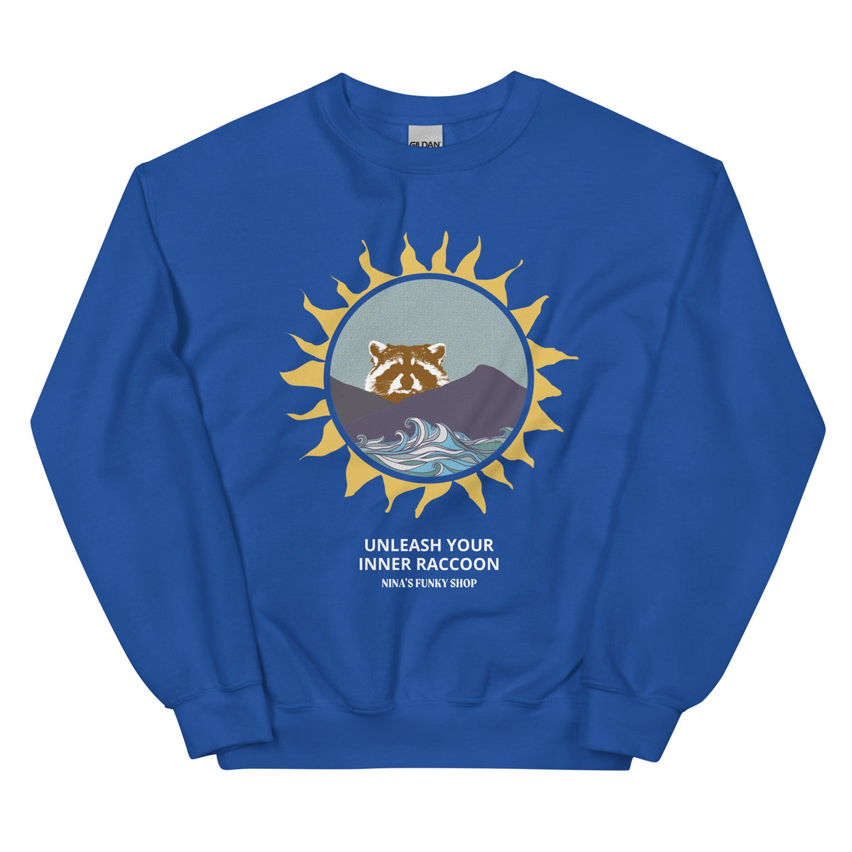 Raccoon Mountain Sweatshirt - Unleash Your Inner Raccoon - ninanush