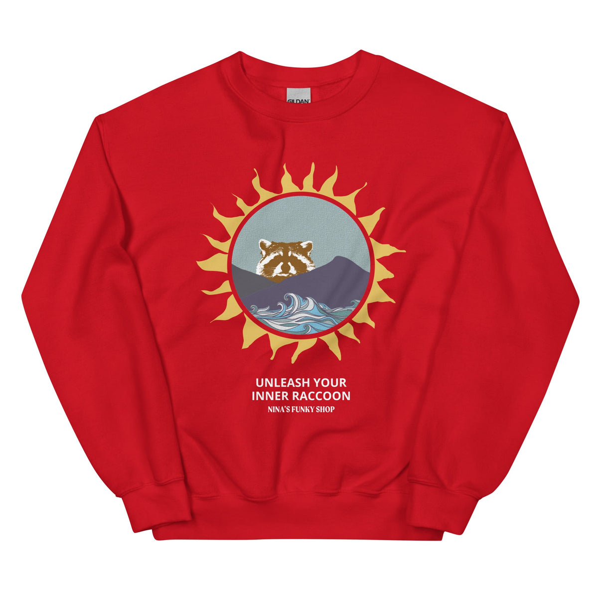 Raccoon Mountain Sweatshirt - Unleash Your Inner Raccoon - ninanush