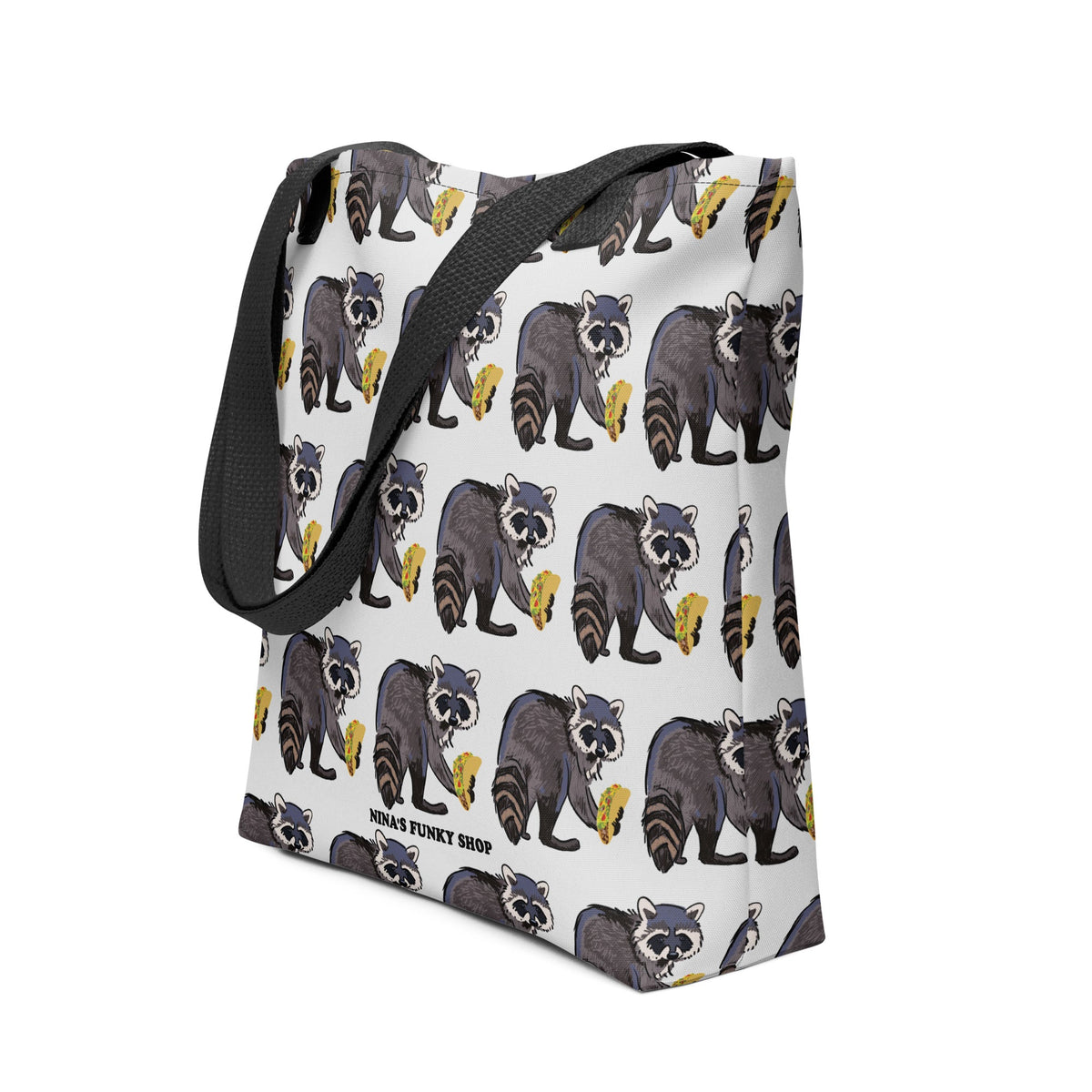 Raccoon Taco Design Tote Bag - ninanush