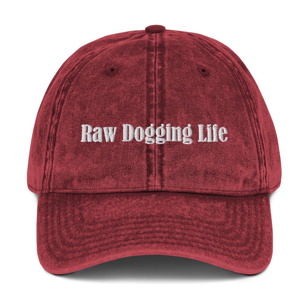Raw Dogging Life Vintage Dad Hat - ninanush