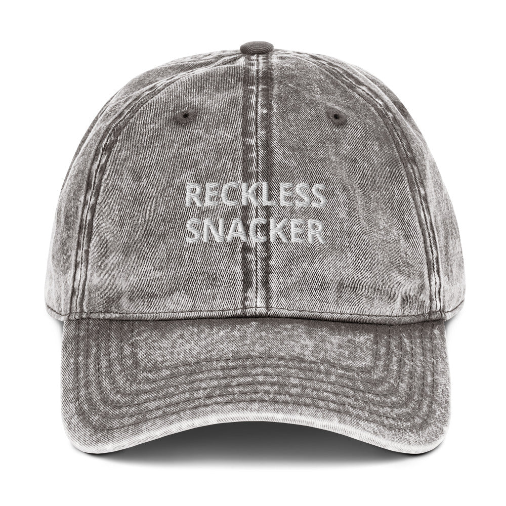 Reckless Snacker Vintage Dad Hat - ninanush