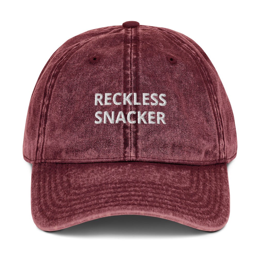 Reckless Snacker Vintage Dad Hat - ninanush