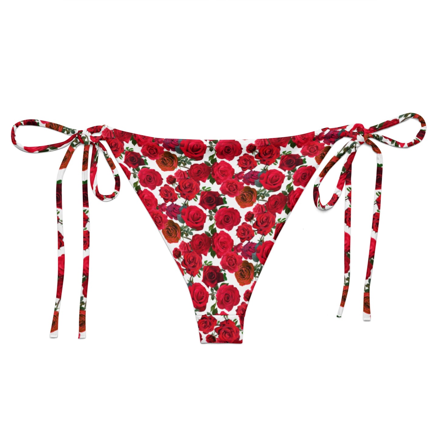 Red Roses Recycled Bikini Bottom - ninanush
