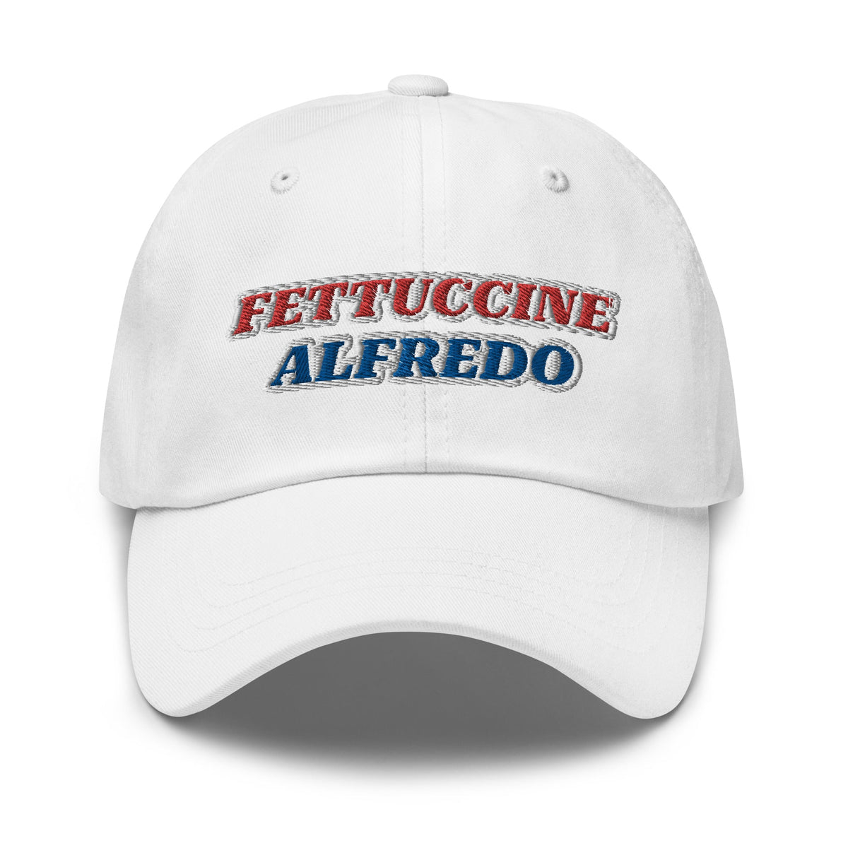 Red, White & Blue Fettuccine Alfredo Dad Hat - ninanush