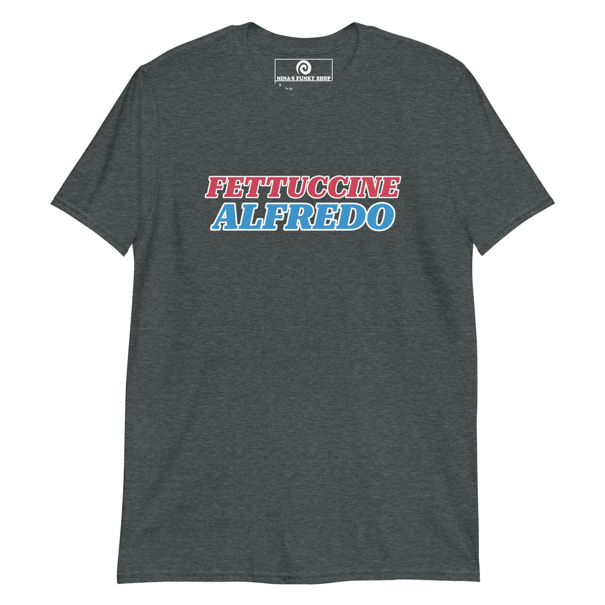 Red White & Blue Fettuccine Alfredo T-Shirt - ninanush