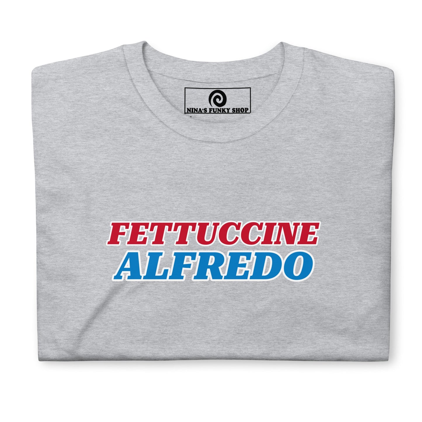 Red White & Blue Fettuccine Alfredo T-Shirt - ninanush