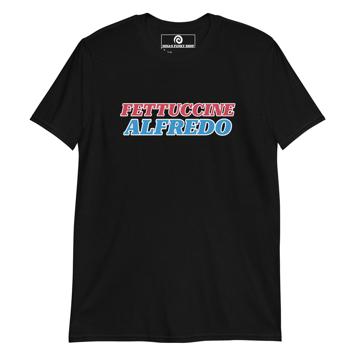 Red White & Blue Fettuccine Alfredo T-Shirt - ninanush