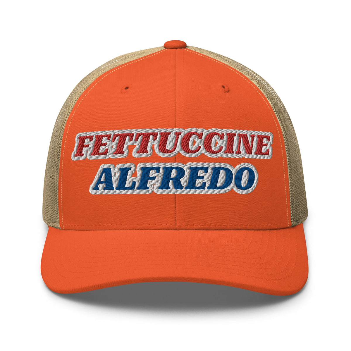 Red, White & Blue Fettuccine Alfredo Trucker Hat - ninanush