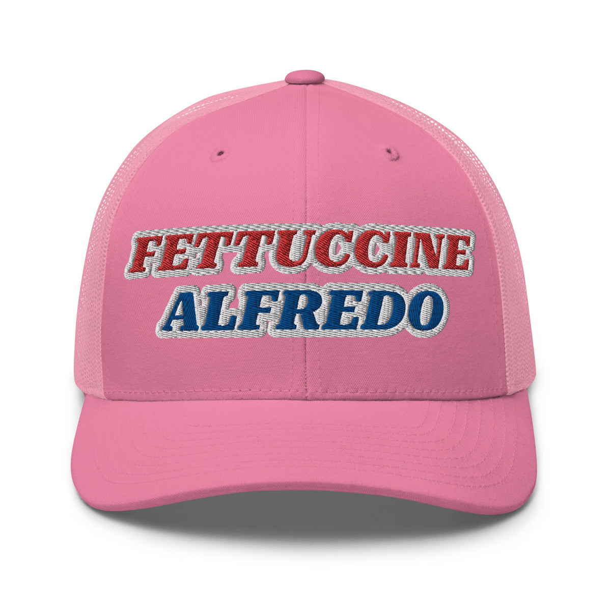 Red, White & Blue Fettuccine Alfredo Trucker Hat - ninanush