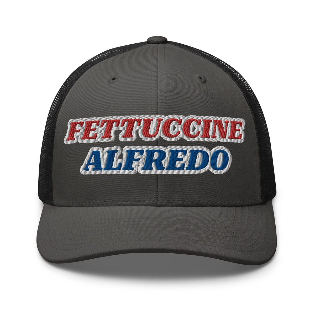 Red, White & Blue Fettuccine Alfredo Trucker Hat - ninanush