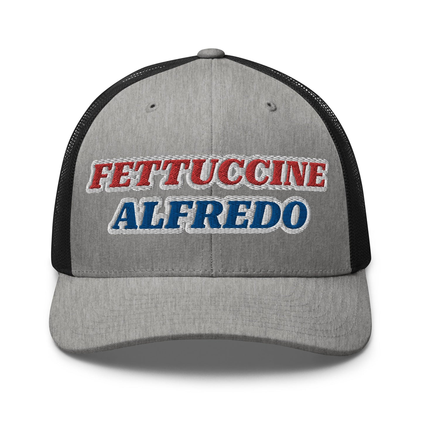 Red, White & Blue Fettuccine Alfredo Trucker Hat - ninanush
