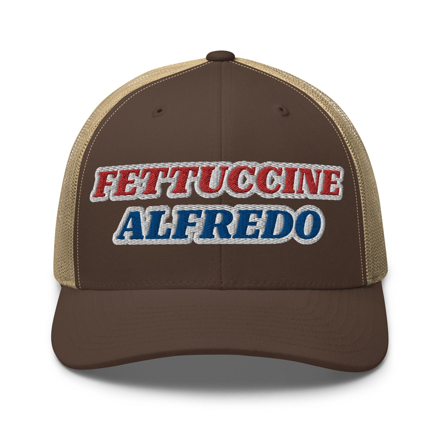 Red, White & Blue Fettuccine Alfredo Trucker Hat - ninanush