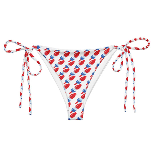Red, White & Blue Popsicle Recycled Bikini Bottom - ninanush