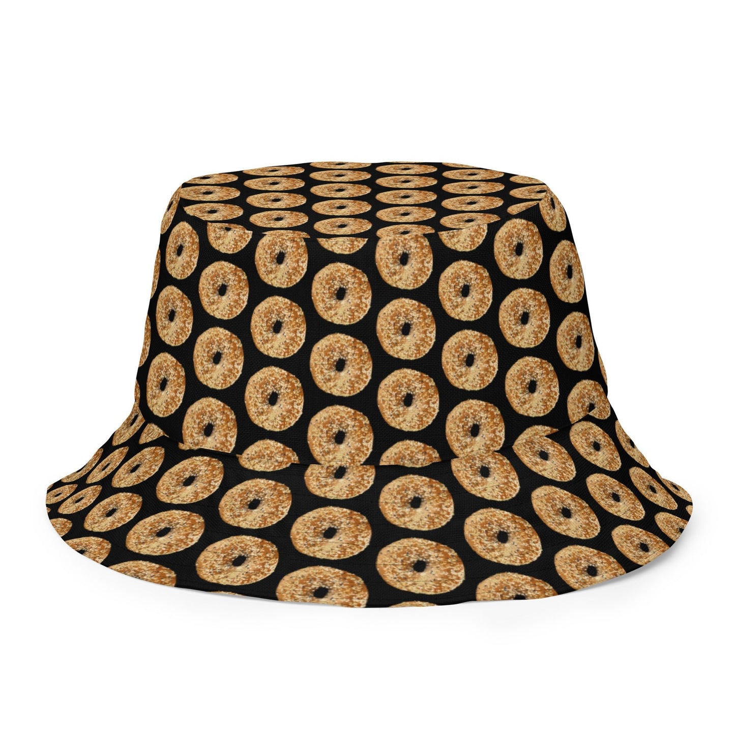 Reversible Black Everything Bagels Bucket Hat - ninanush