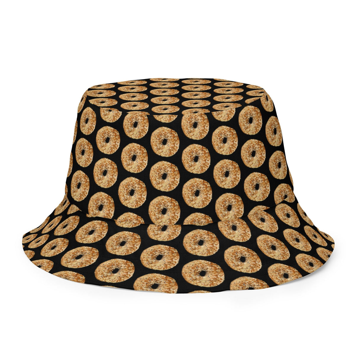 Reversible Black Everything Bagels Bucket Hat - ninanush